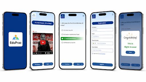 EduPrac Mobile App Interface